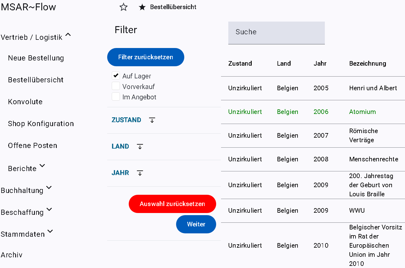 EAP Dashboard Vorschau